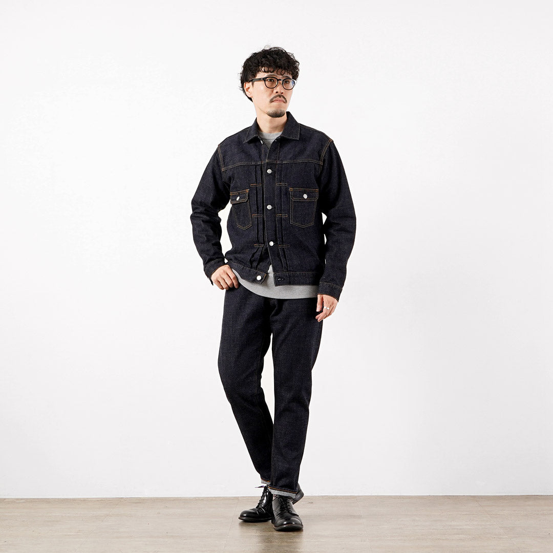 Blue refabric / 17oz Selvedge Monster Denim Jacket Type 2