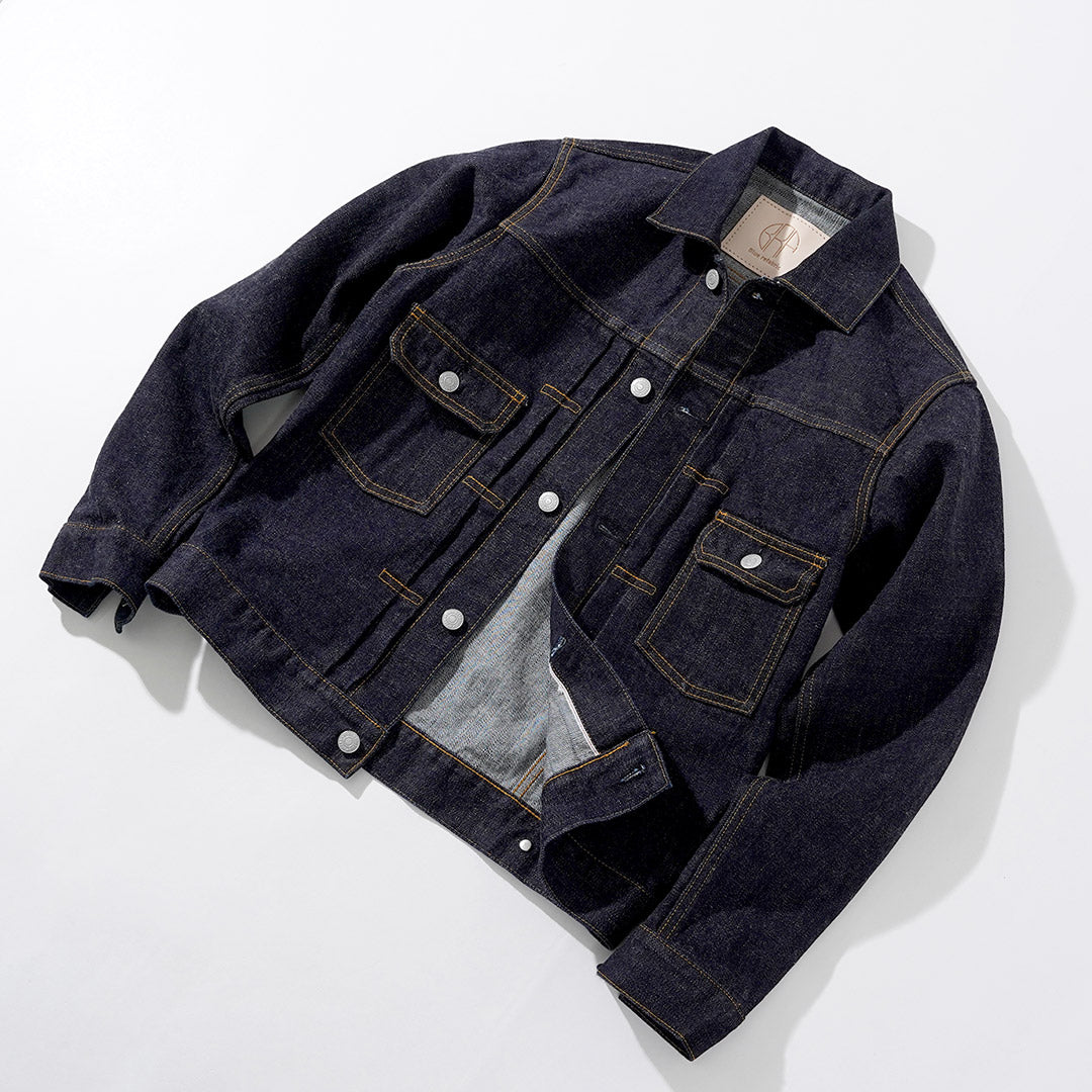Blue refabric / 17oz Selvedge Monster Denim Jacket Type 2