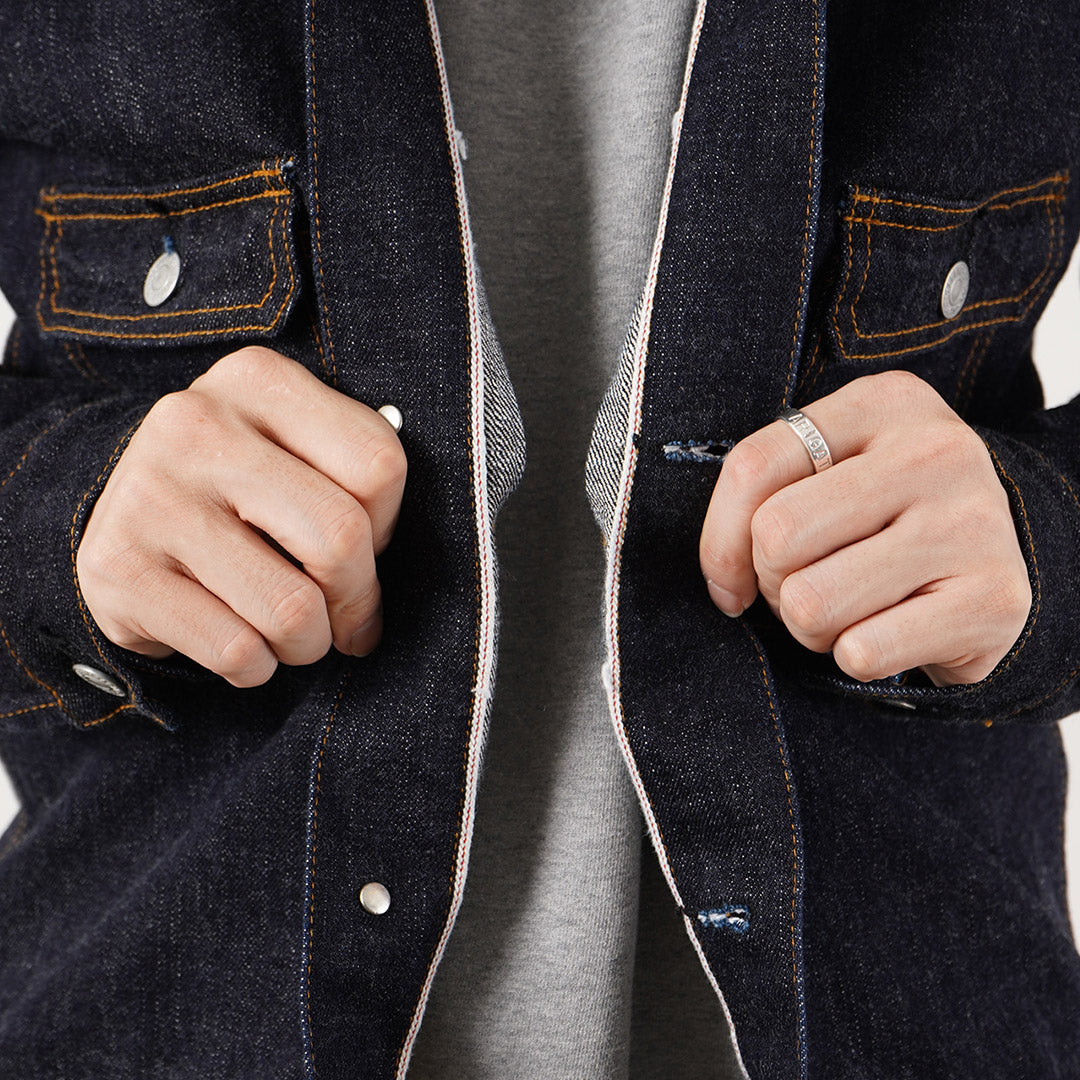 Blue refabric / 17oz Selvedge Monster Denim Jacket Type 2