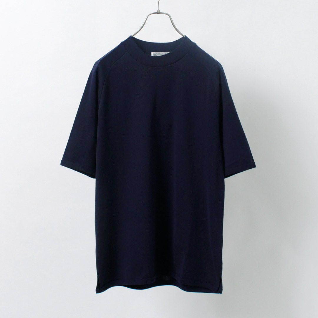 Re fait à Tokyo Japan / Perfect Inner Giza Mock Neck Half Mancheve T-shirt