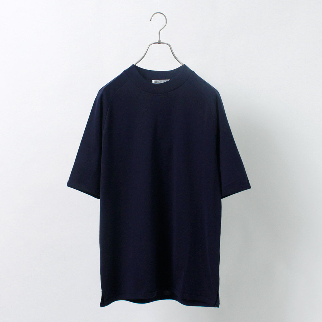 Re fait à Tokyo Japan / Perfect Inner Giza Mock Neck Half Mancheve T-shirt