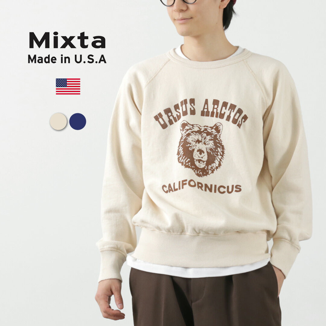 Mixta / ursus arctos raglan 슬리브 스웨트 셔츠