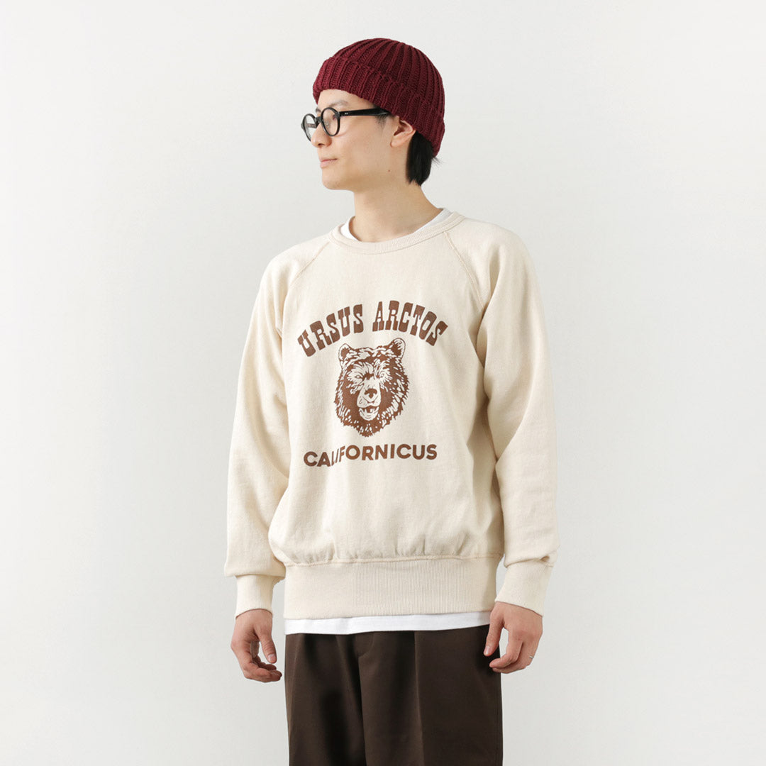 Mixta / ursus arctos raglan 슬리브 스웨트 셔츠