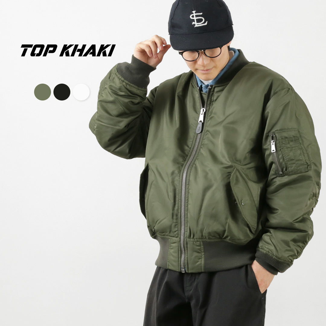 TOP KHAKI / MA-1 Nylon Flight Jacket