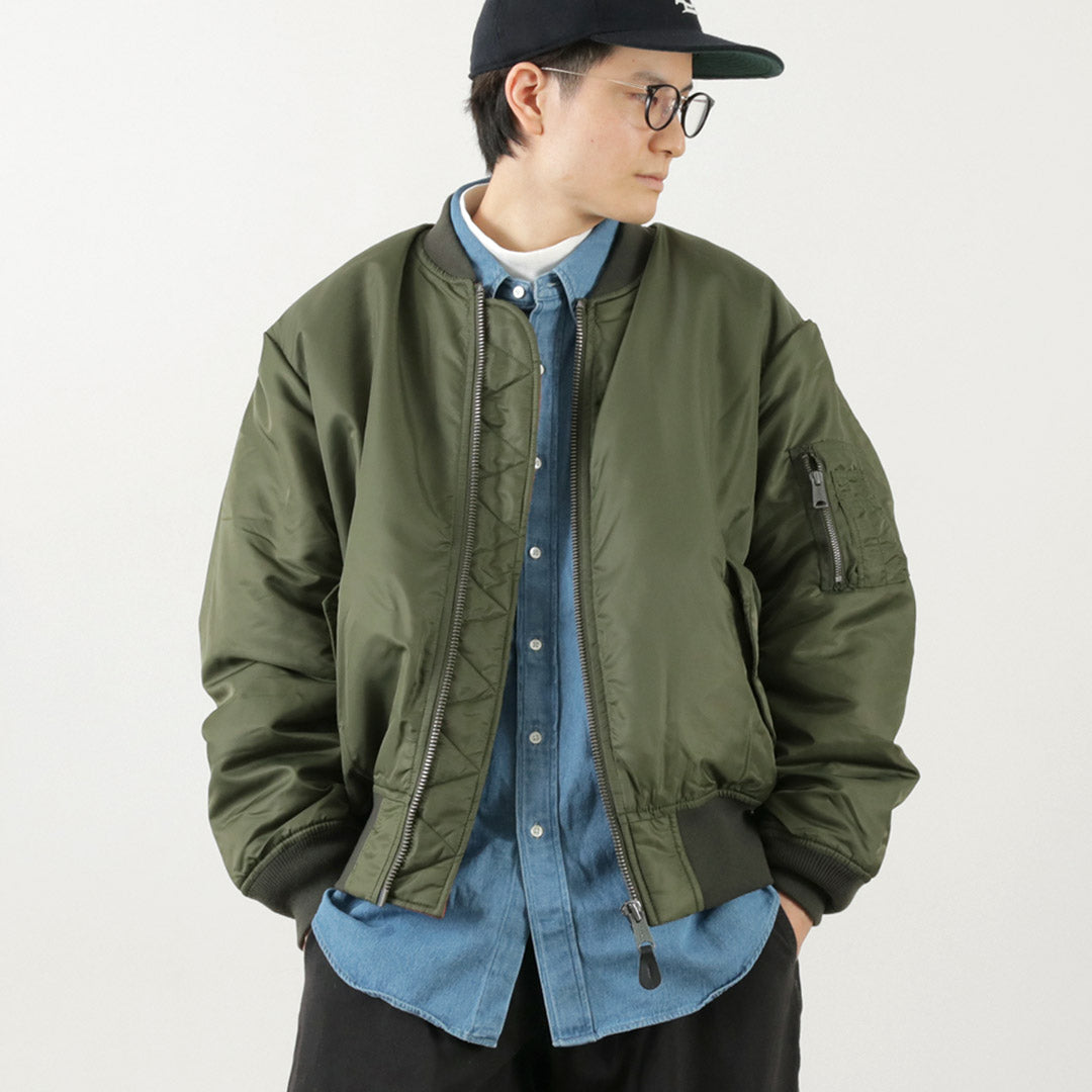 TOP KHAKI / MA-1 Nylon Flight Jacket