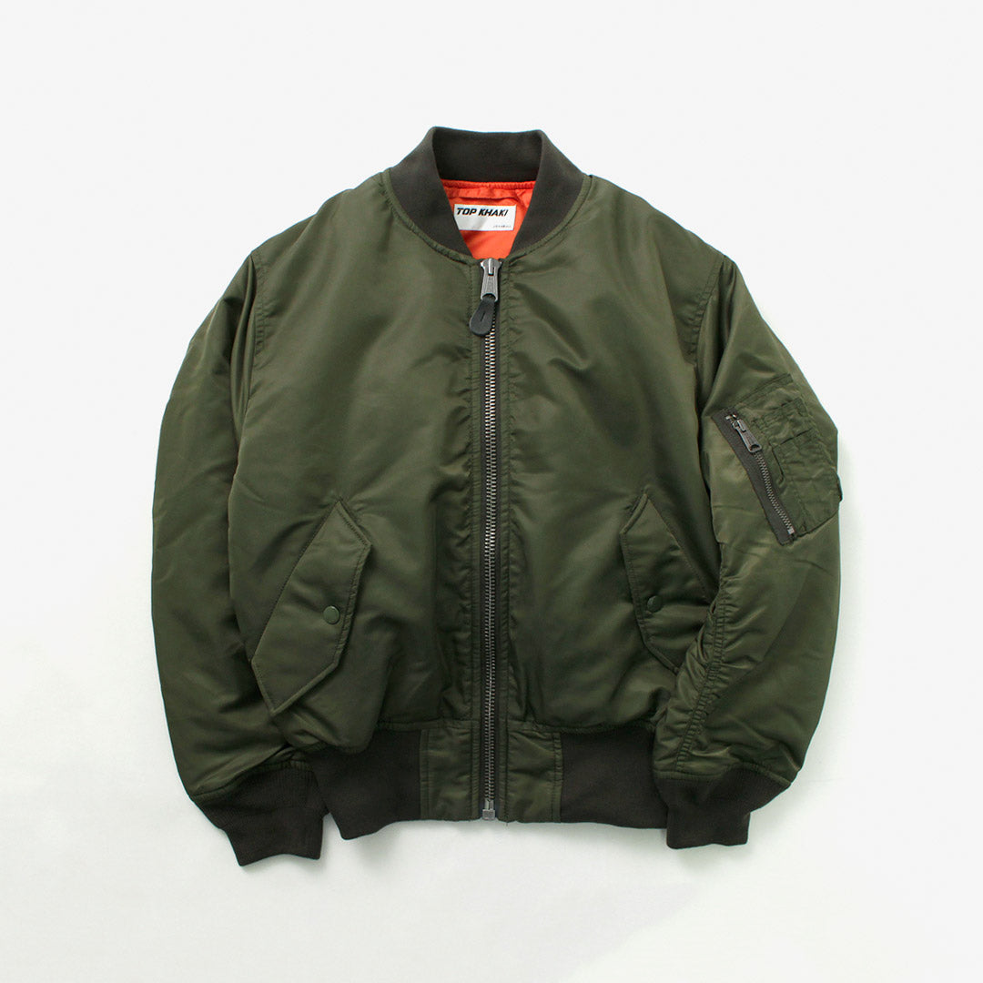 TOP KHAKI / MA-1 Nylon Flight Jacket