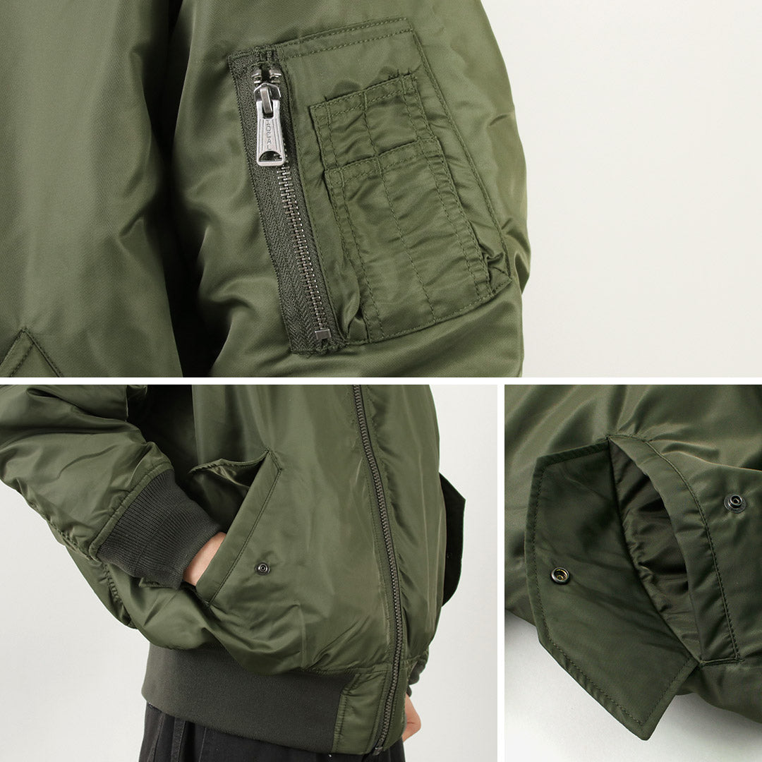 TOP KHAKI / MA-1 Nylon Flight Jacket