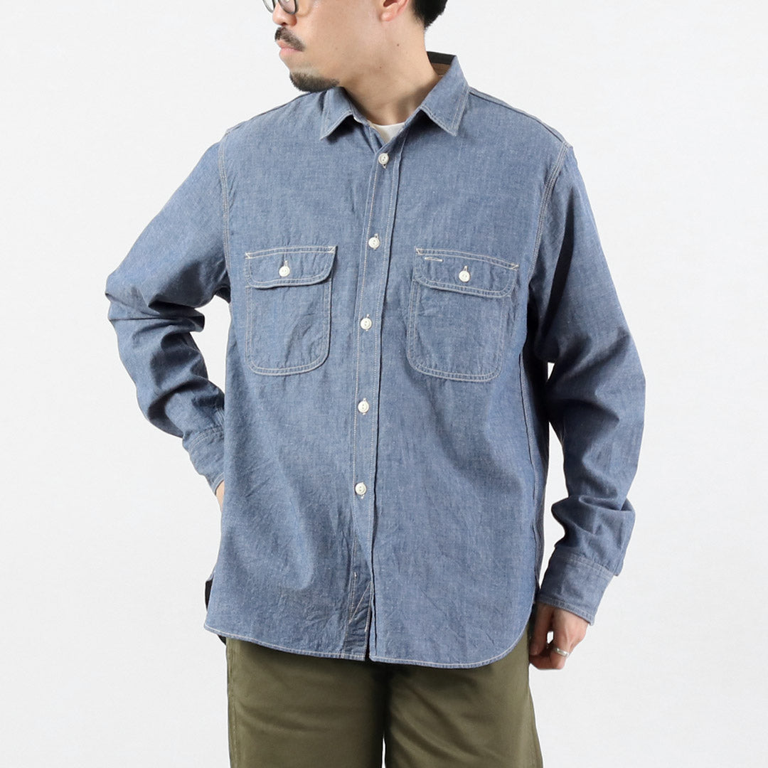 FOB FACTORY / F3494 Chemise de travail en chambray