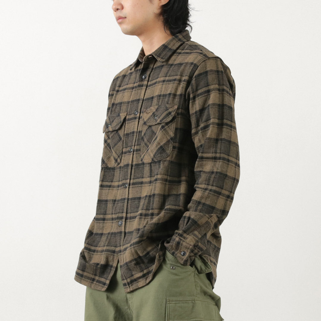 FOB FACTORY / F3497 Nel check work shirt