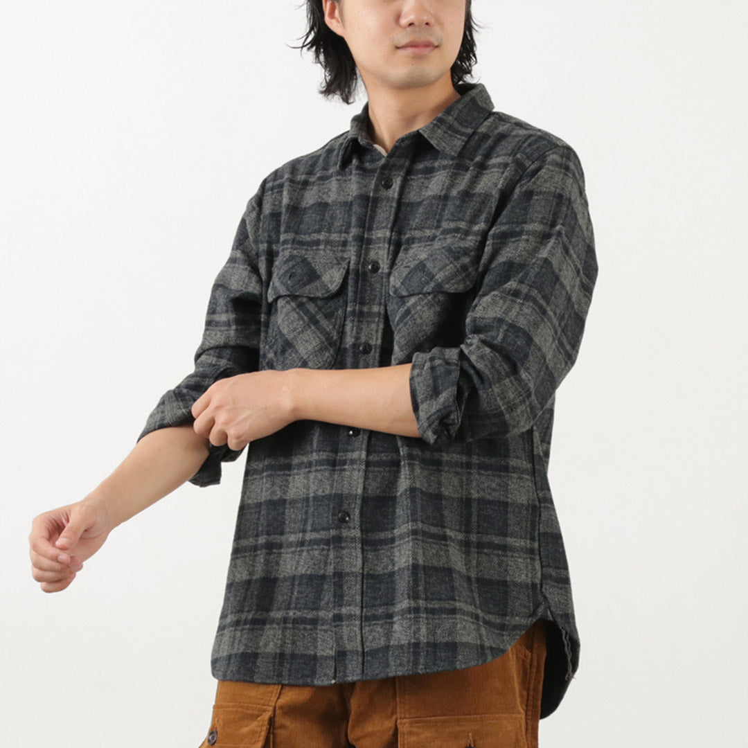 FOB Factory / F3497 NEL Check Work Work Shirt