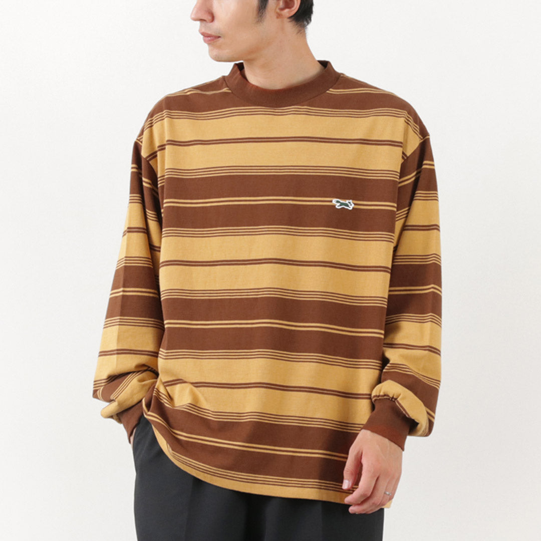 THE FOX / Fox Striped Crew Neck Long Sleeve T-Shirt