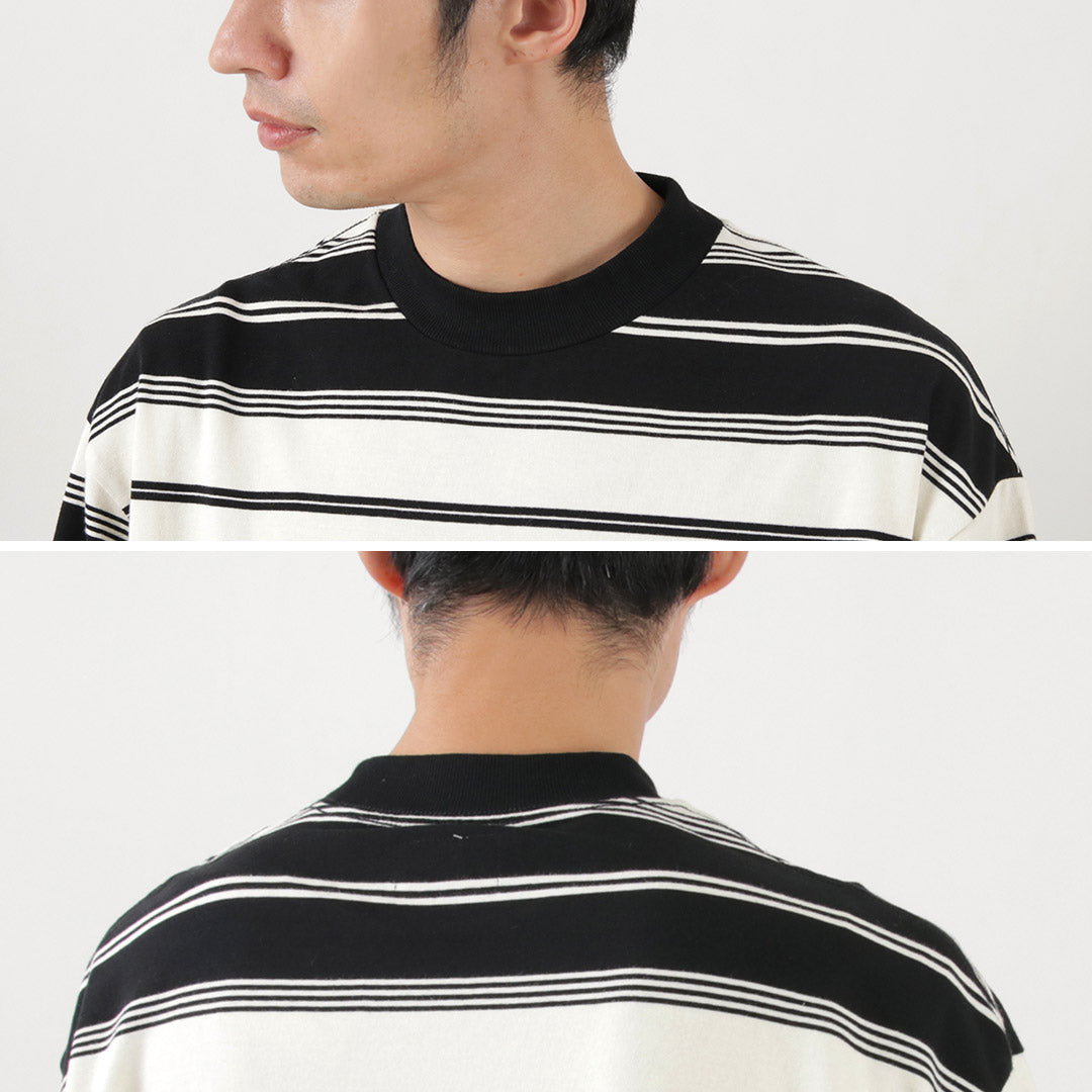 THE FOX / Fox Striped Crew Neck Long Sleeve T-Shirt