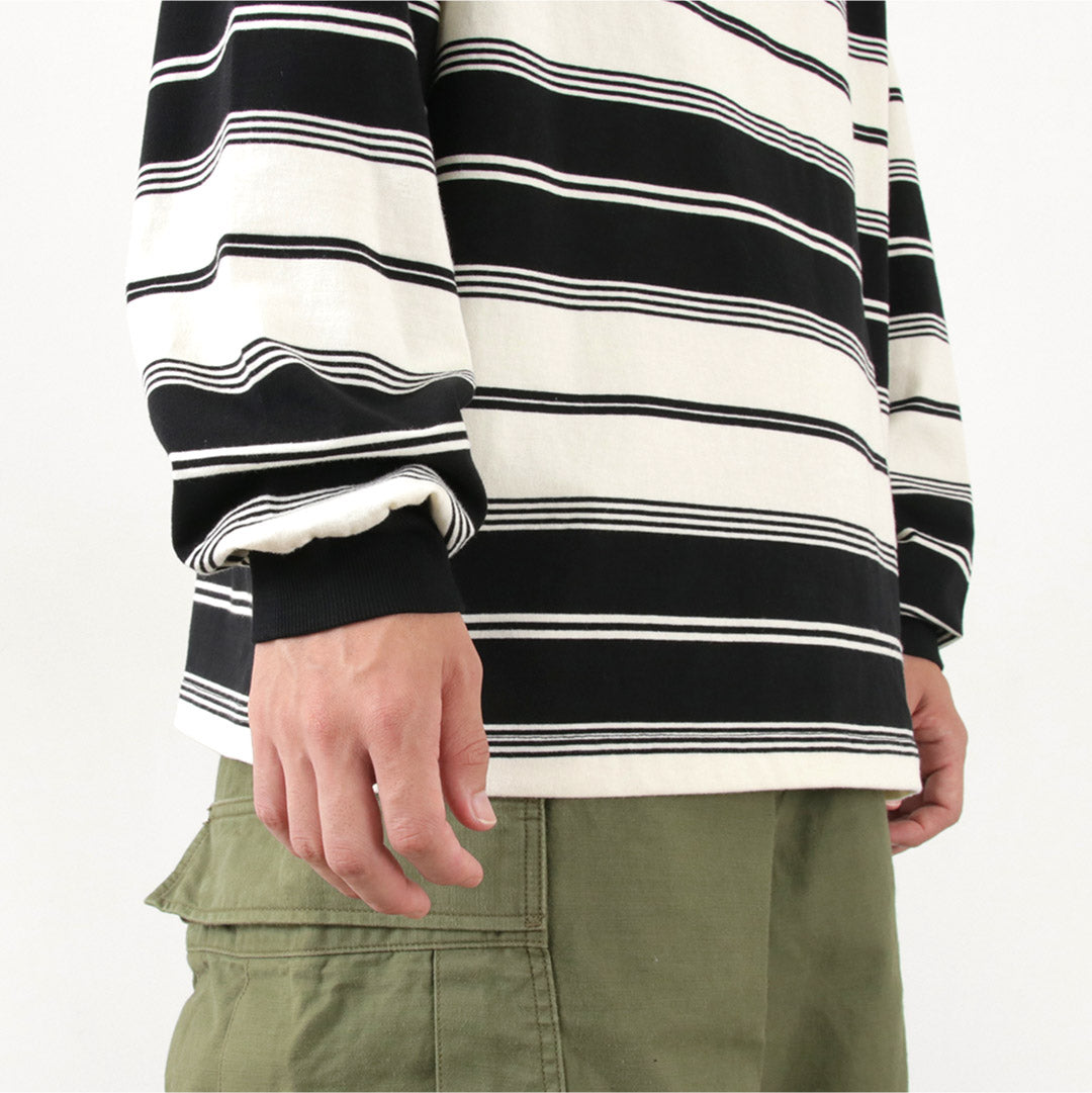 THE FOX / Fox Striped Crew Neck Long Sleeve T-Shirt