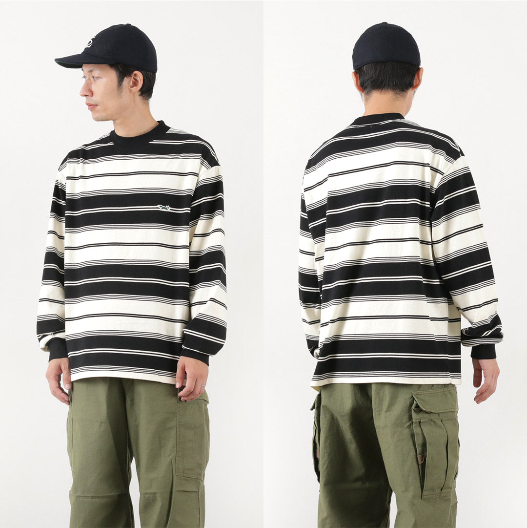 THE FOX / Fox Striped Crew Neck Long Sleeve T-Shirt