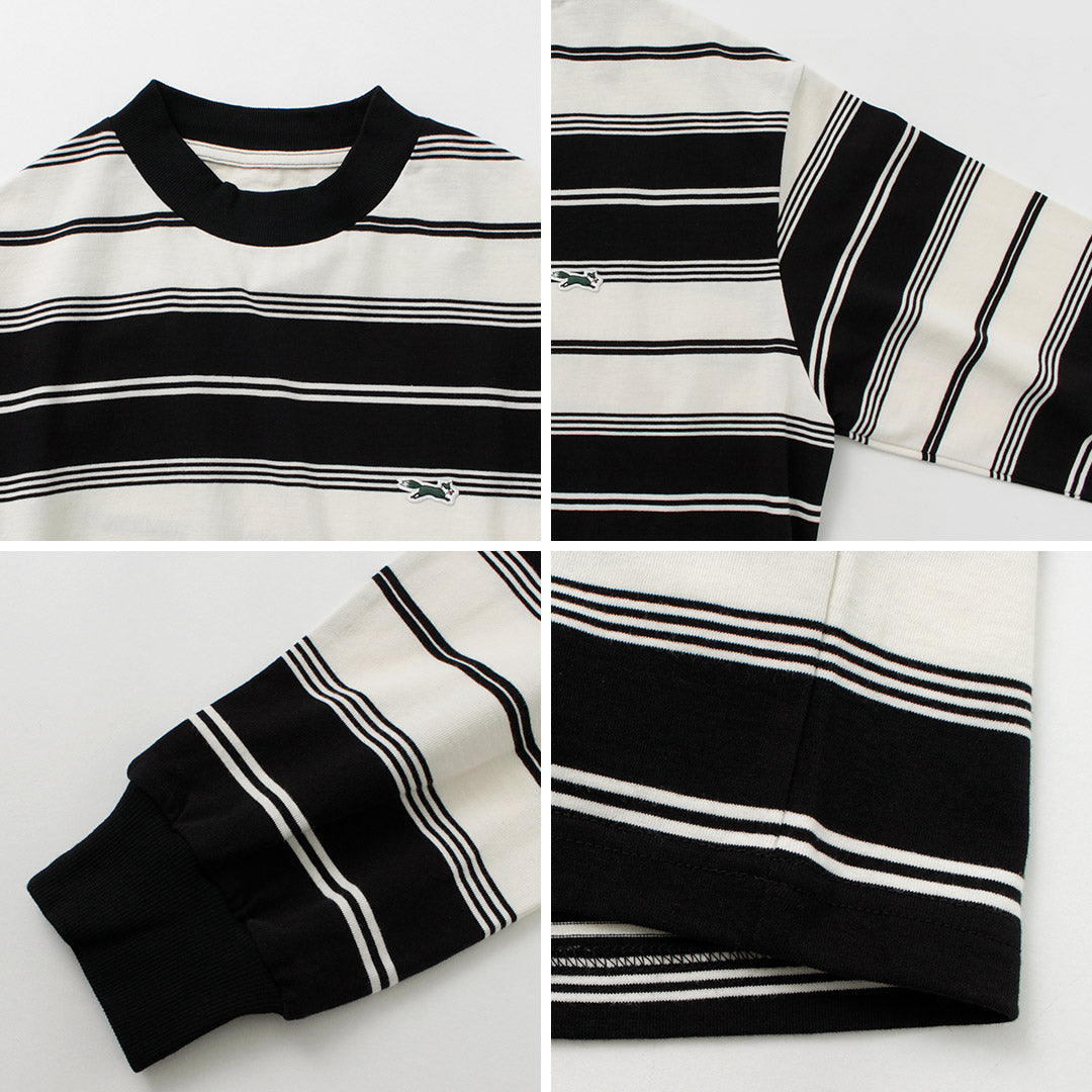 THE FOX / Fox Striped Crew Neck Long Sleeve T-Shirt