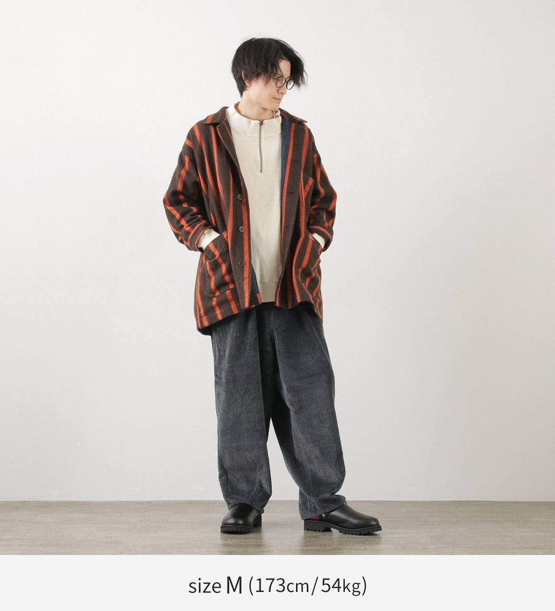 SLOW HANDS / Wide Corduroy Poofy Tuck Pants