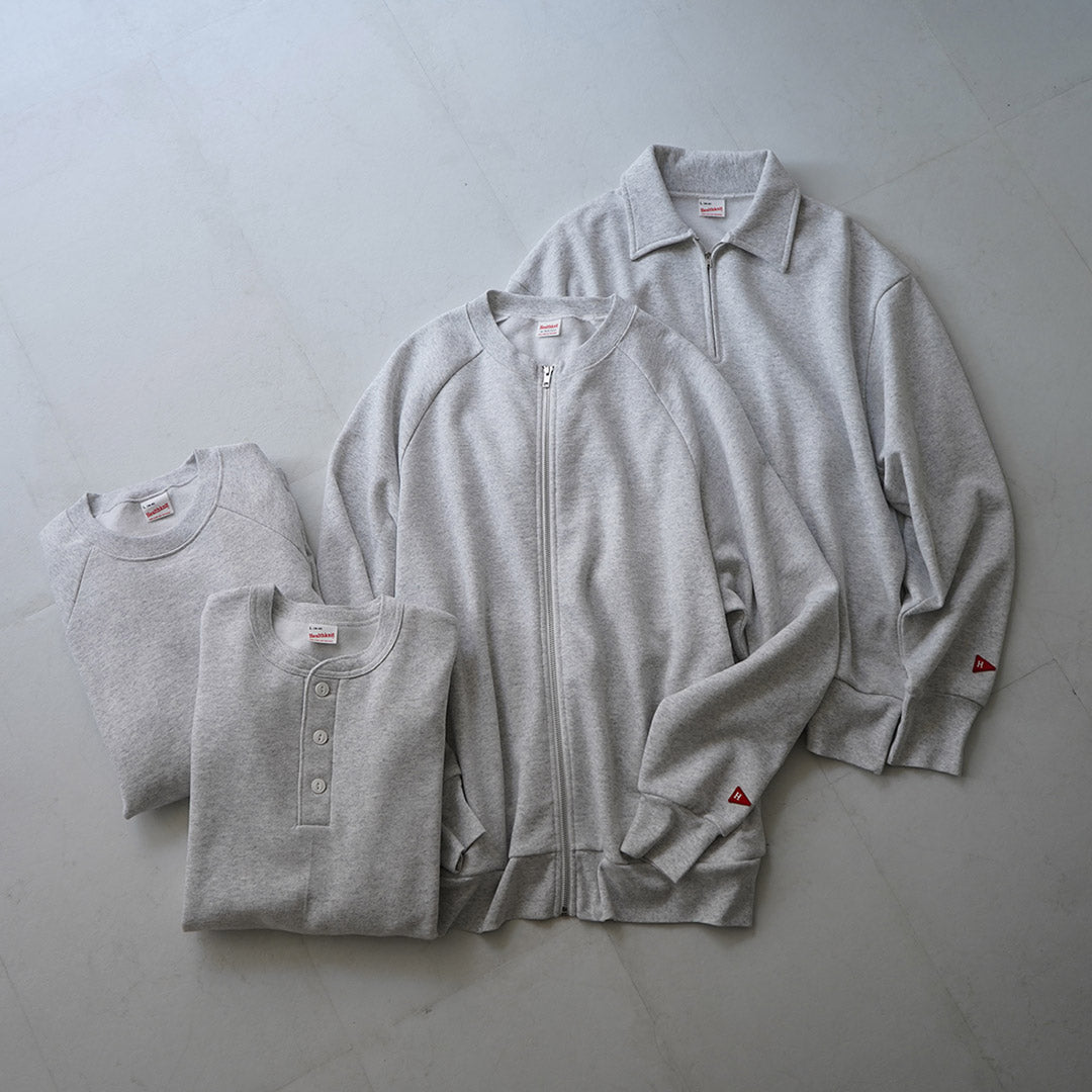 Sweat-shirt Healthknit / Classic Henley Neck Long Mancheve