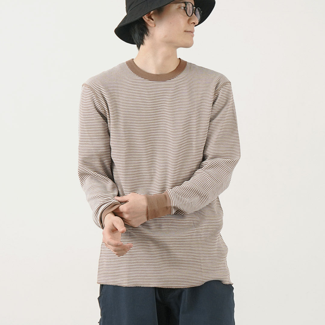 Healthnit / Basic Waffle Crew Neck Long Sleeve