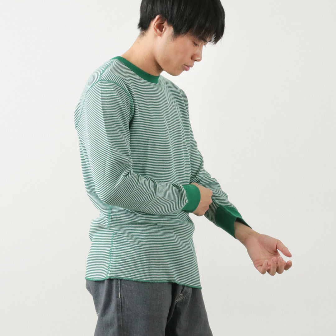 Healthnit / Basic Waffle Crew Neck Long Sleeve