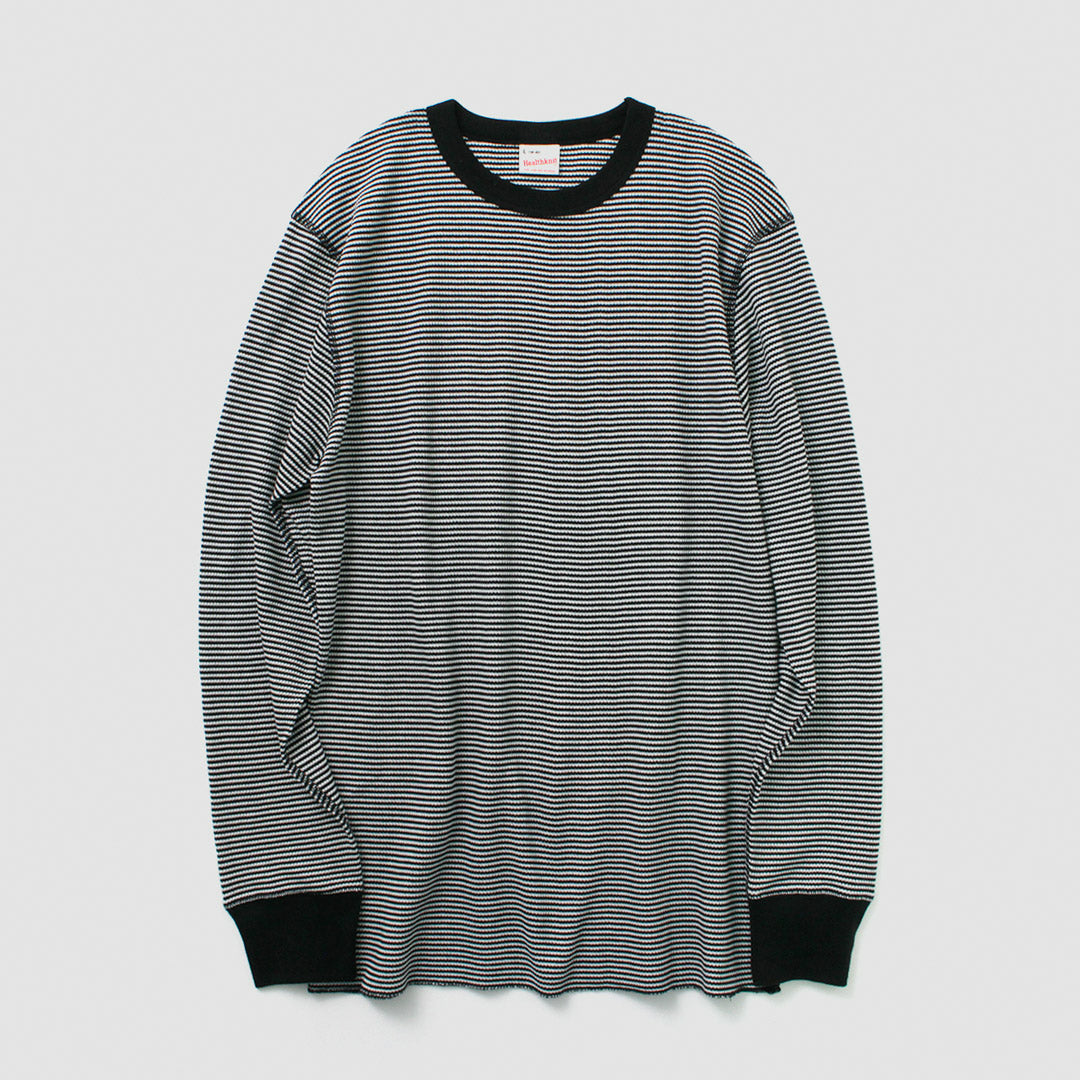 Healthnit / Basic Waffle Crew Neck Long Sleeve