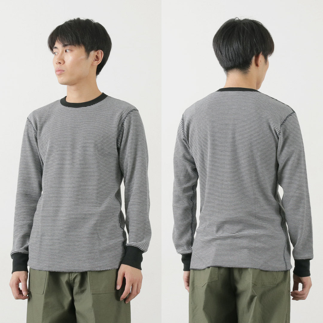 Healthnit / Basic Waffle Crew Neck Long Sleeve