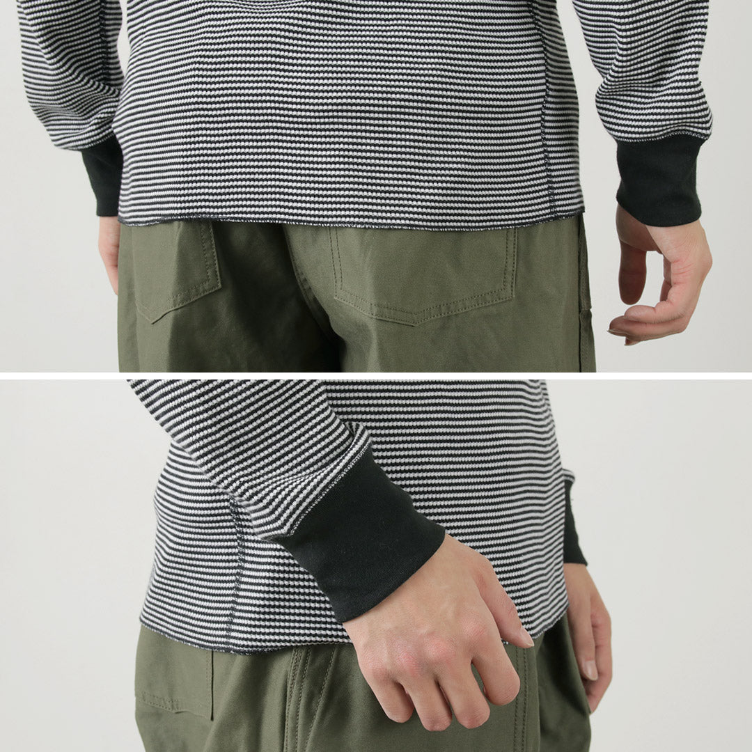 Healthnit / Basic Waffle Crew Neck Long Sleeve