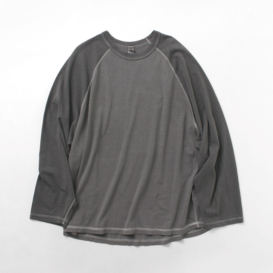 MOC T / Overdyeded Baseball manga larga Big Tee