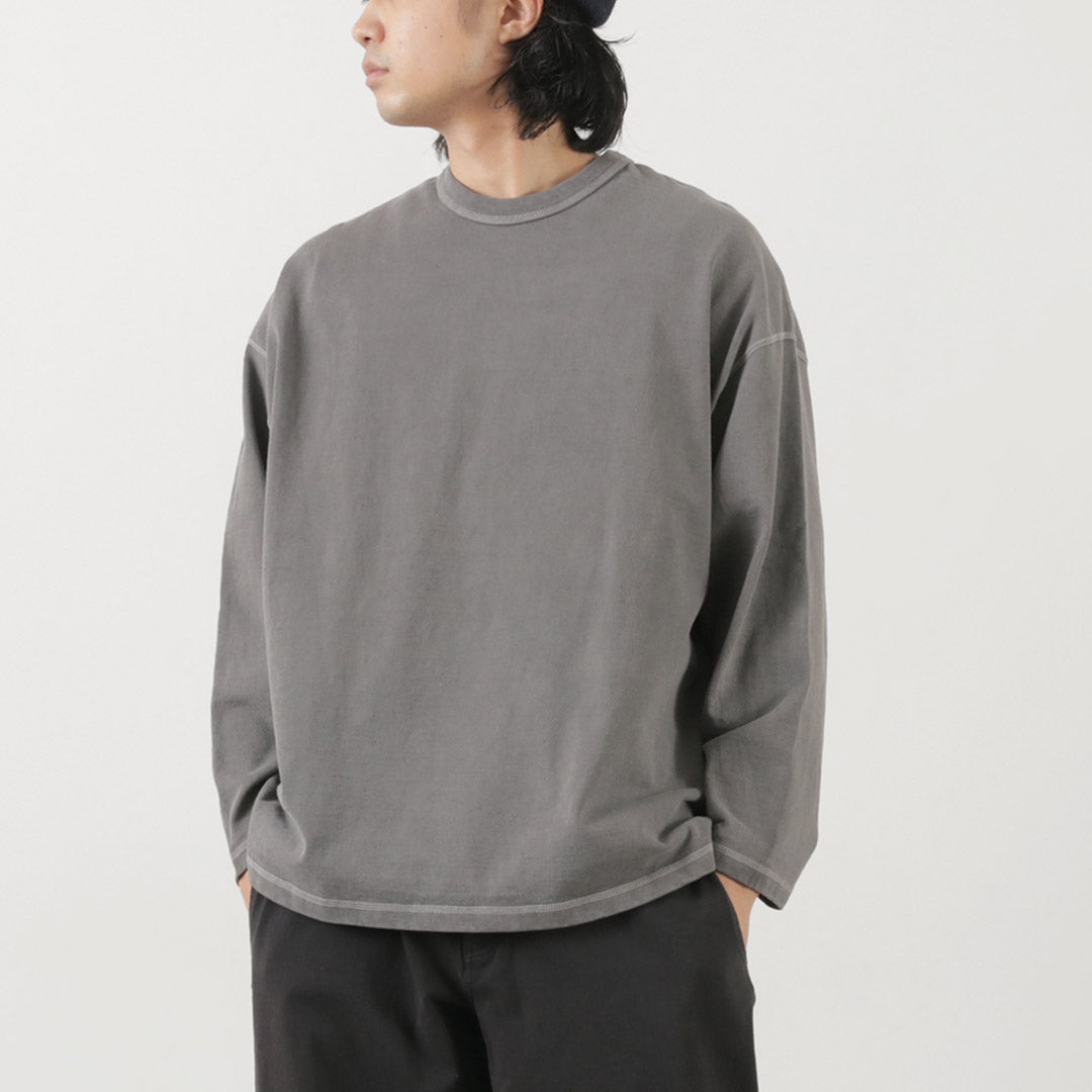 MOC T / Plating Jersey Crew Neck Long Sleeve Big Tee