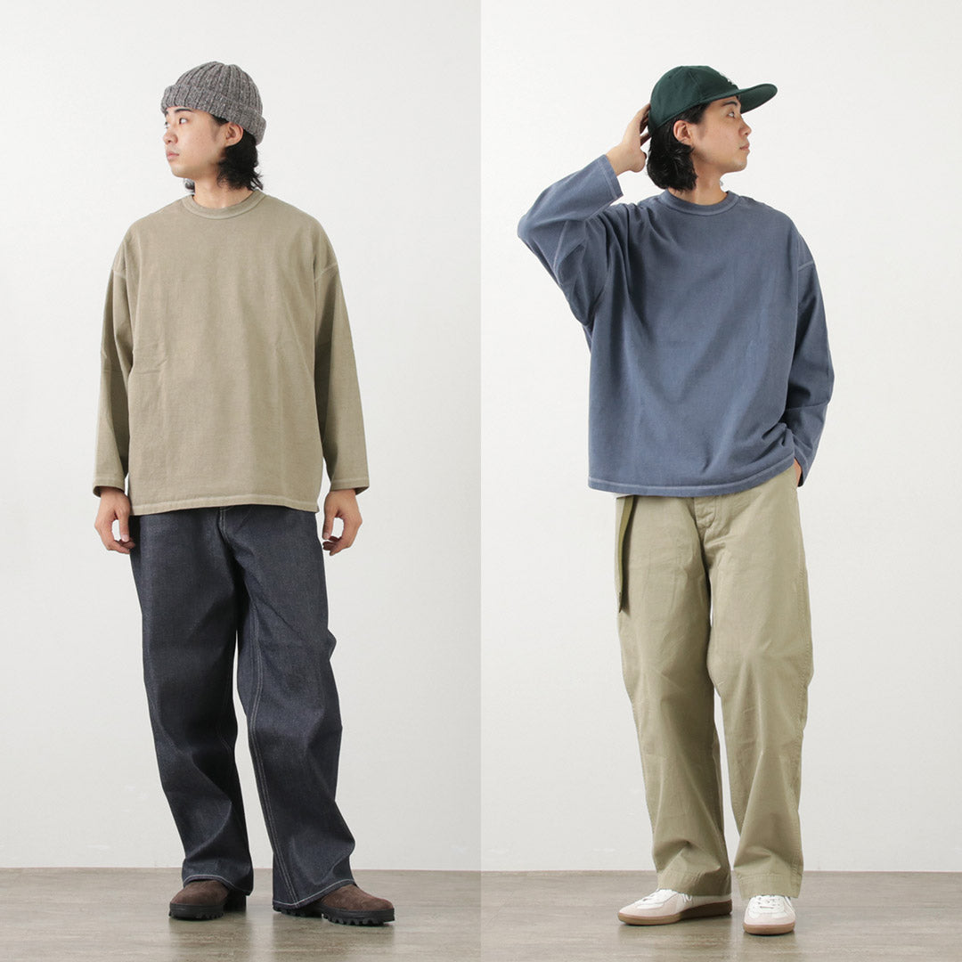 MOC T / Plating Jersey Crew Neck Long Sleeve Big Tee