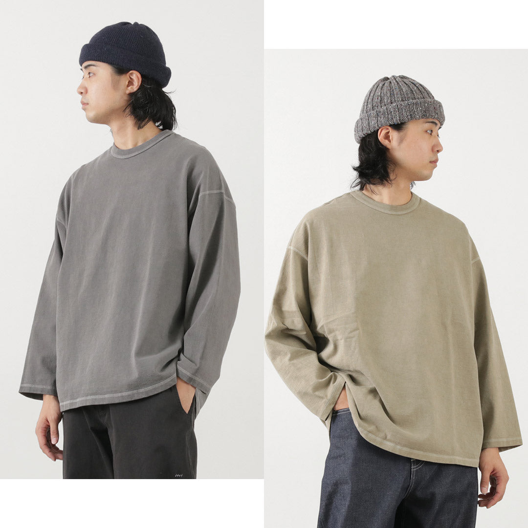 MOC T / Plating Jersey Crew Neck Long Sleeve Big Tee