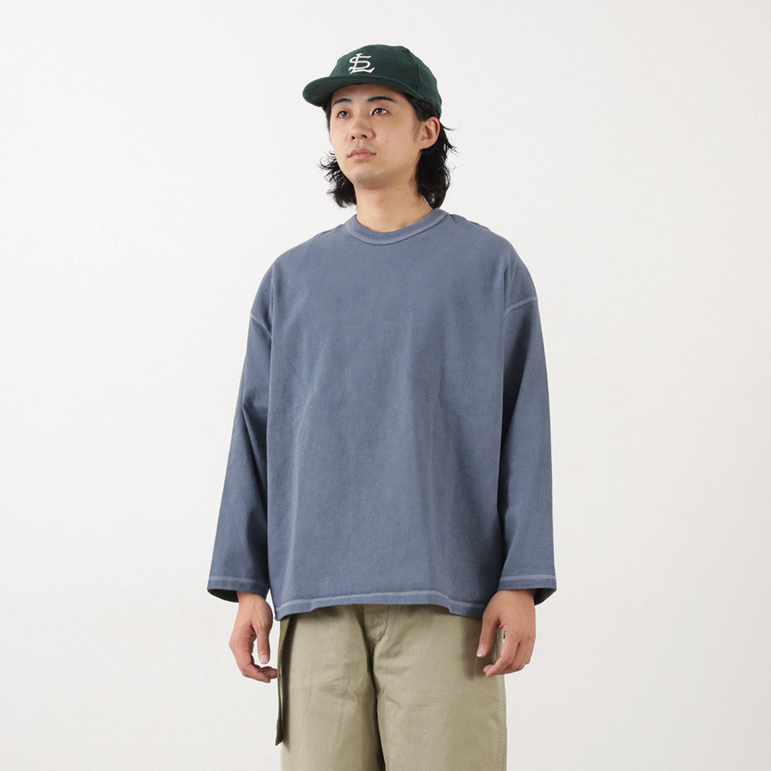 MOC T / Plating Jersey Crew Neck Long Sleeve Big Tee