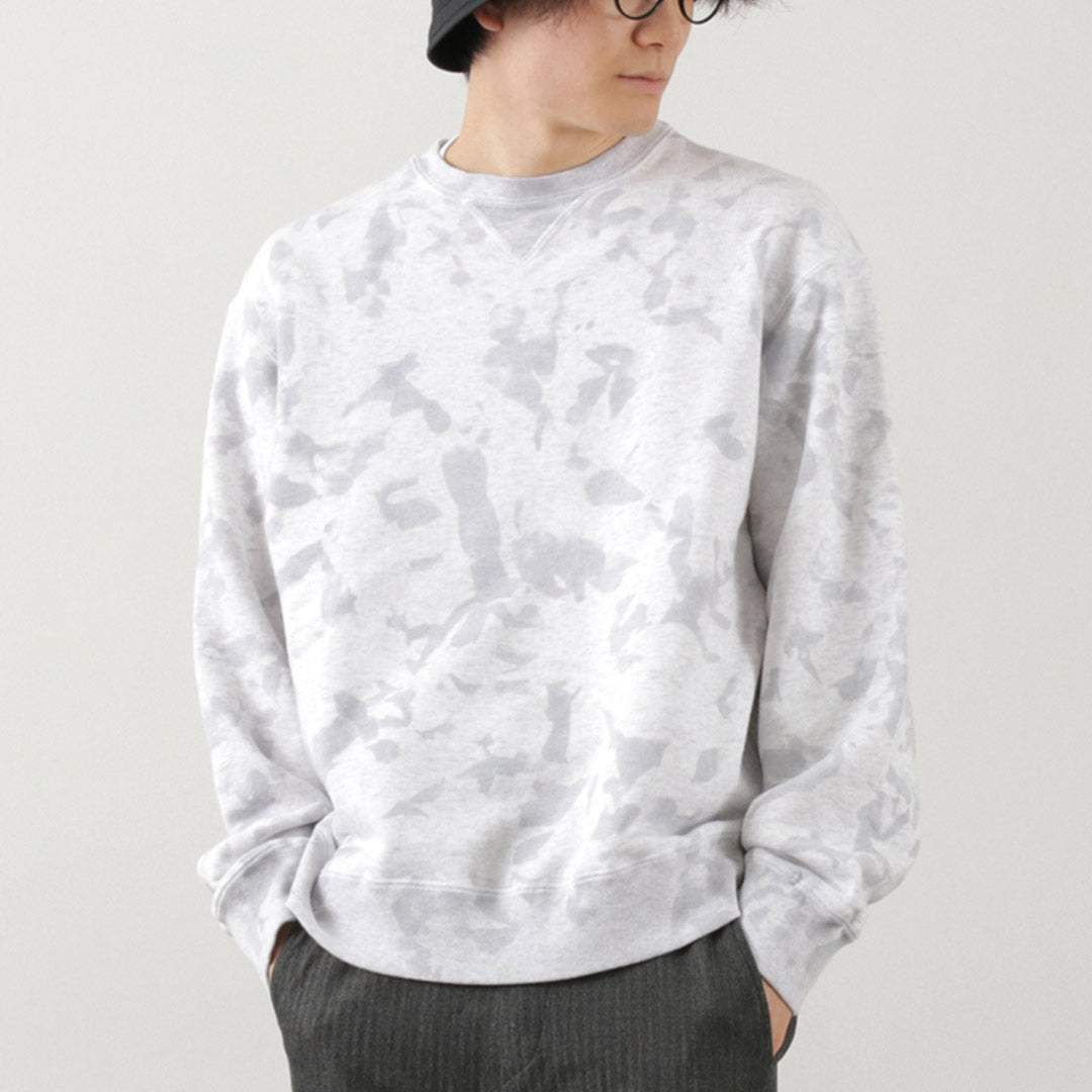 Moc t / Garment Dyed Loopwheel Crew Neck Pullover