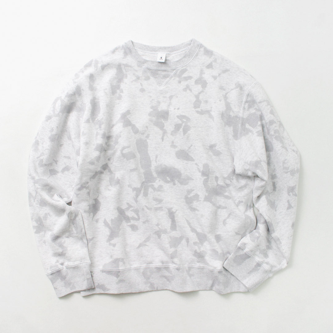 MOC T / Garment Dyé Dyed Wheel Crew Neck Pullover