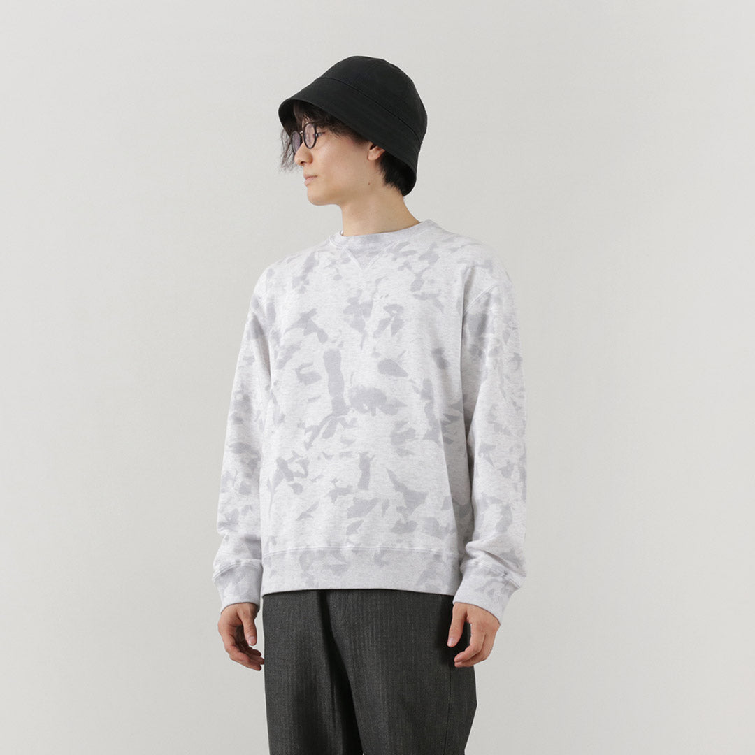 Moc t / Garment Dyed Loopwheel Crew Neck Pullover