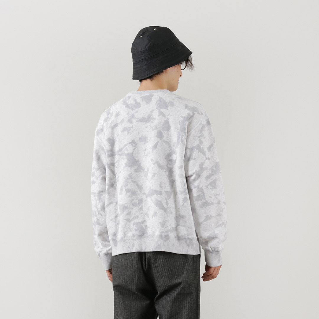 Moc t / Garment Dyed Loopwheel Crew Neck Pullover