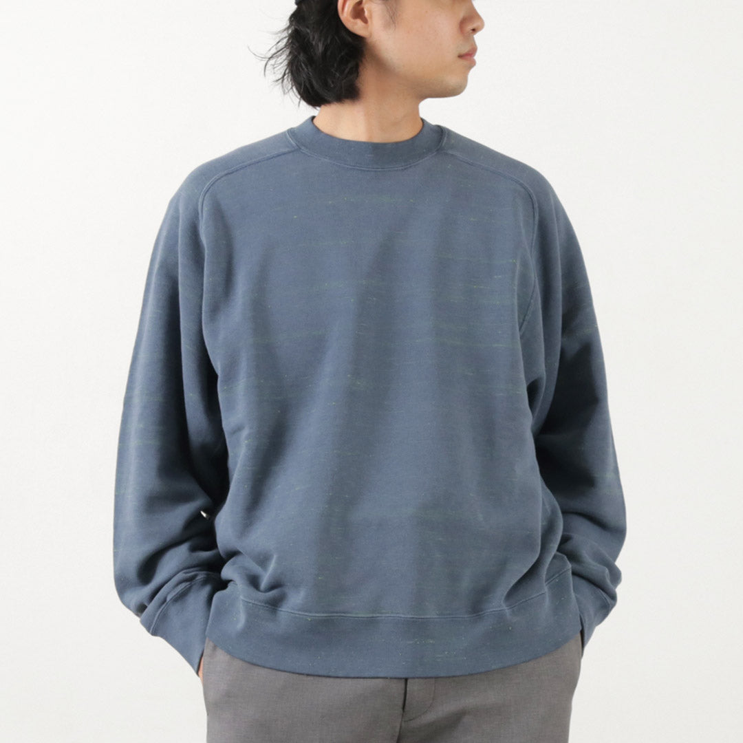 Moc T / Neon Script Loopwheel Overdyed Raglan Long Sleeve Sweatshirt