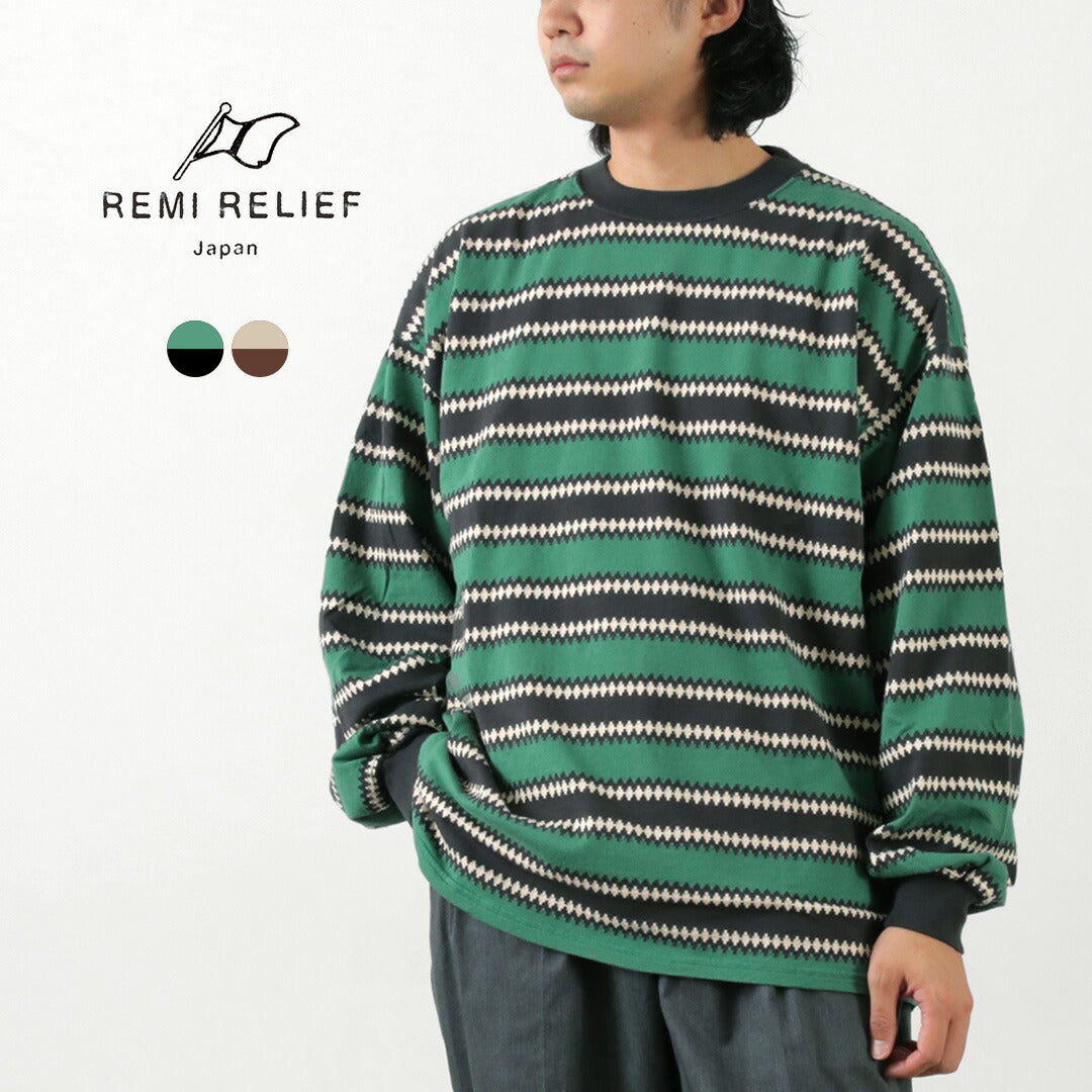 Remi Relief / T-shirt à rayures indigènes