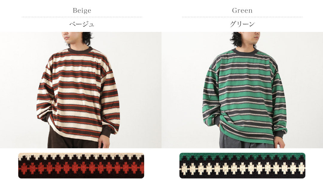 REMI RELIEF / Native Striped Long Tee