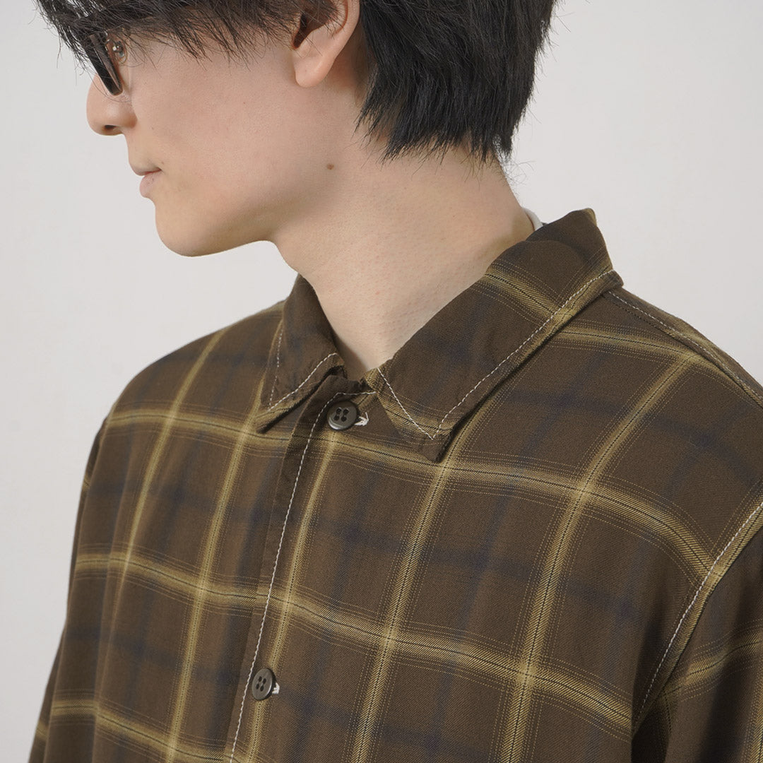 REMI RELIEF / Rayon Plaid Shirt