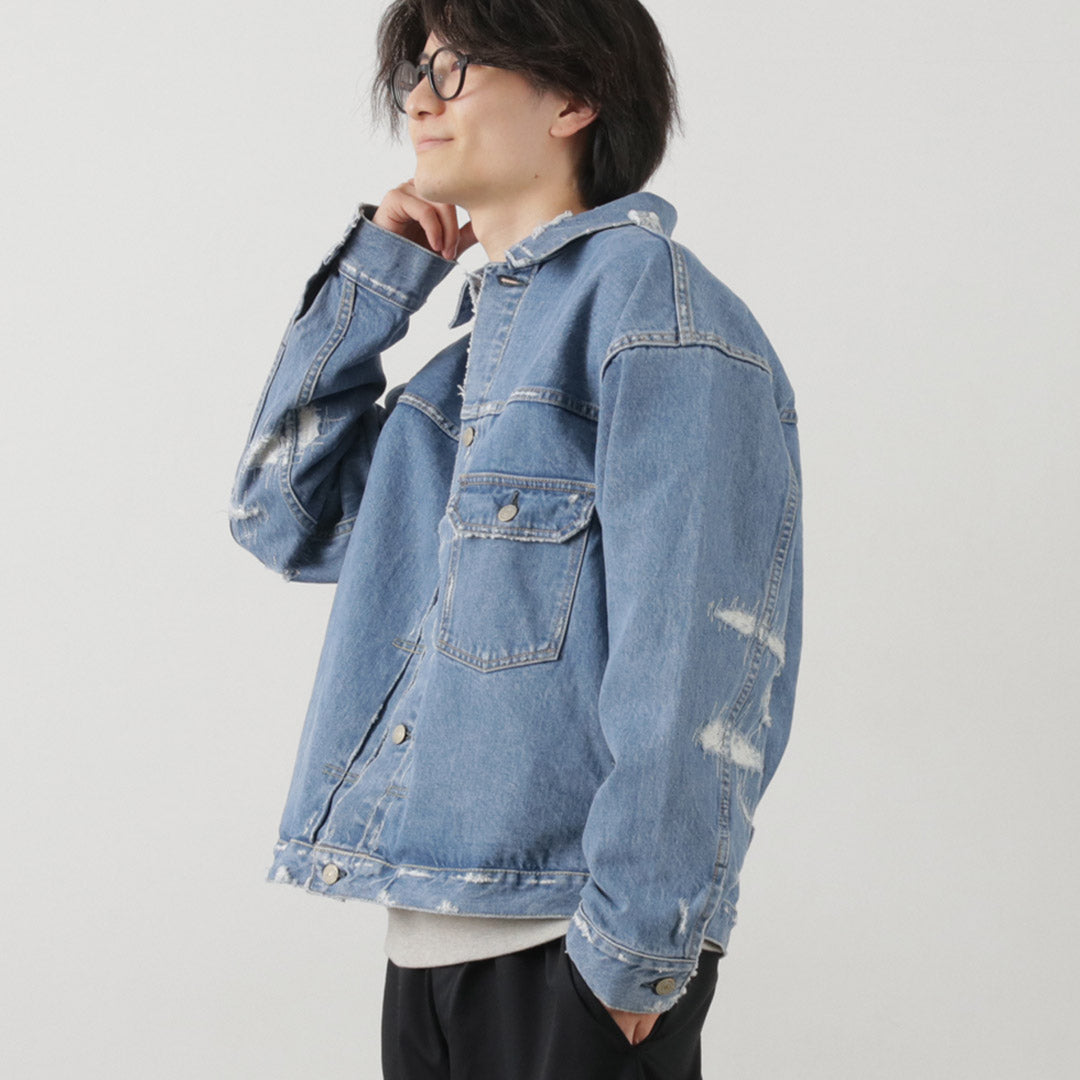 Remi 릴리프 / 14oz 데님 1st JKT (수리)