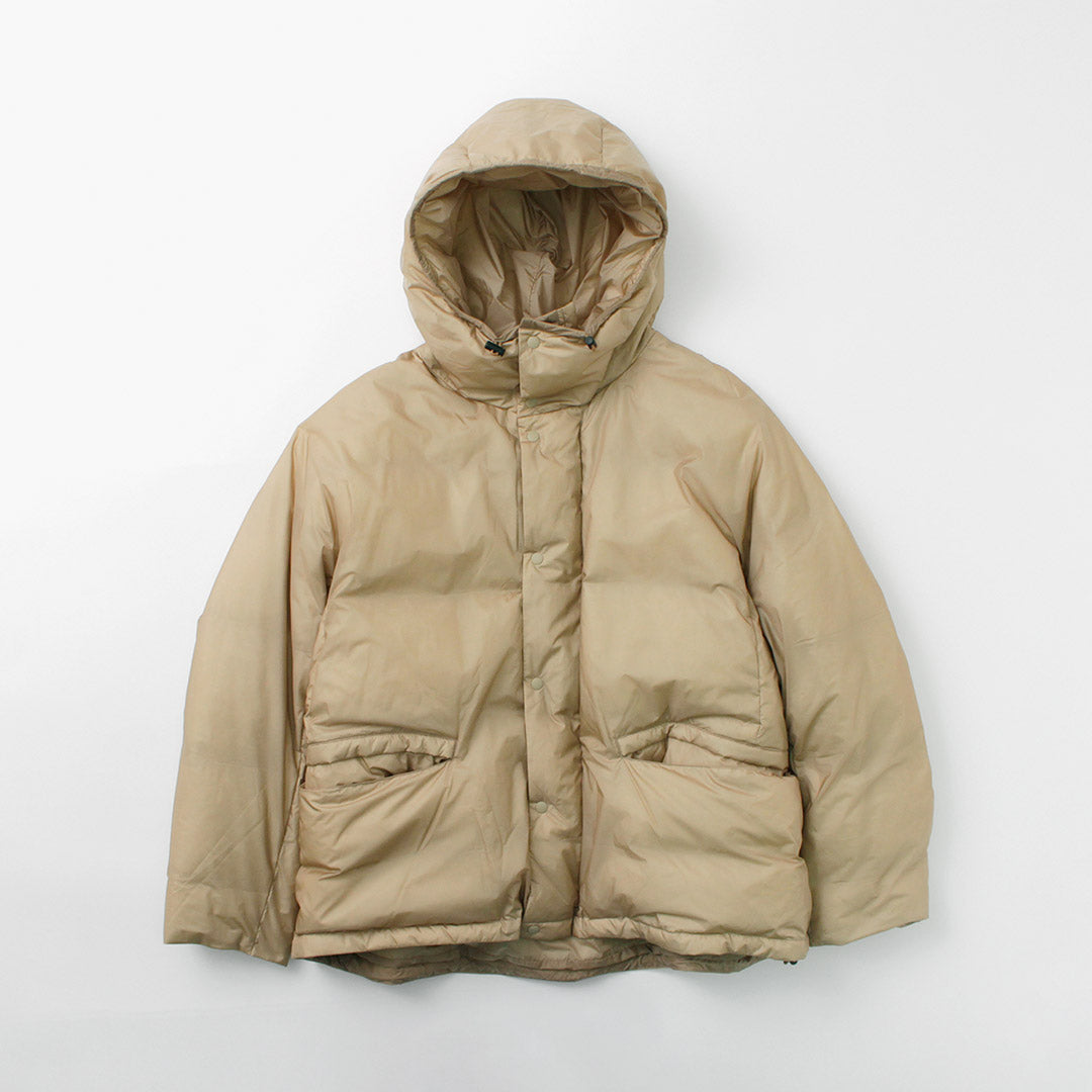 REMI RELIEF / Ultralight Nylon Outdoor Down Jacket Hoody