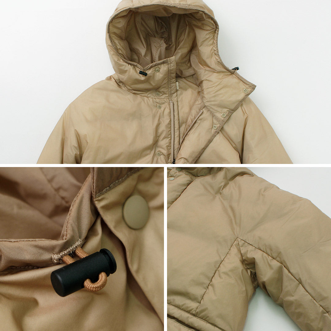 REMI RELIEF / Ultralight Nylon Outdoor Down Jacket Hoody