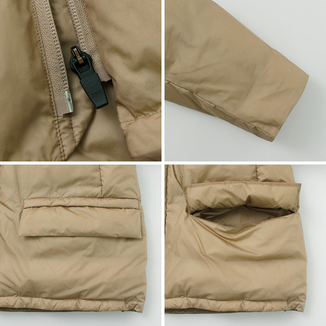 REMI RELIEF / Ultralight Nylon Outdoor Down Jacket Hoody