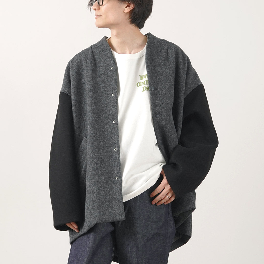 KELEN / Collarless Egg Jacket