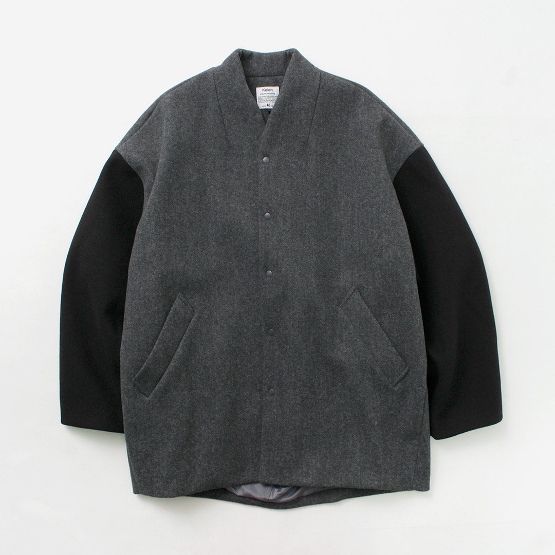 KELEN / Collarless Egg Jacket