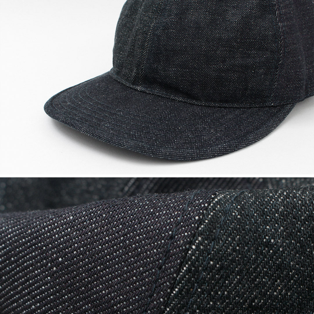 HIGHER / Denim multi-panel cap