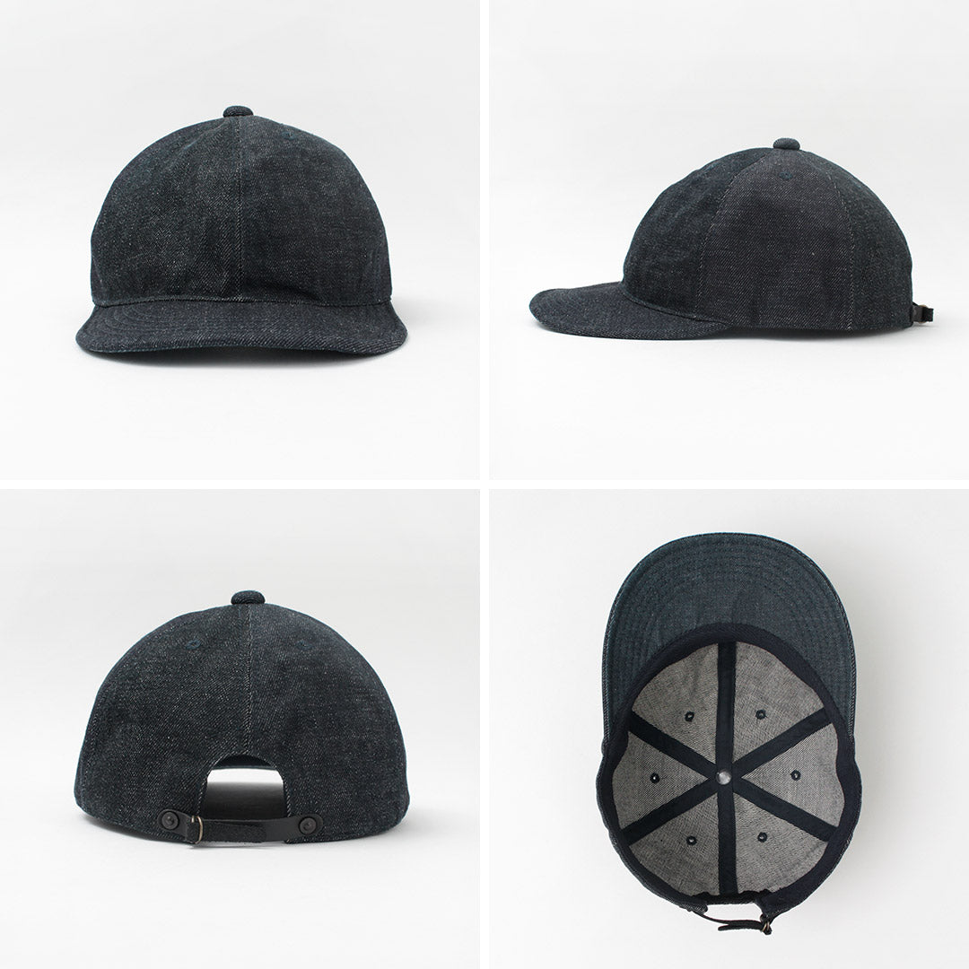 HIGHER / Denim multi-panel cap