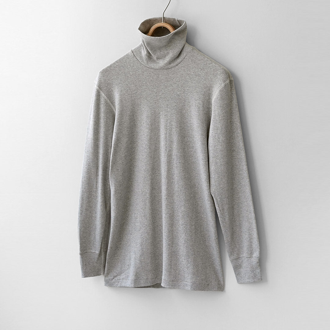 FILMELANGE / ROY Organic Cotton Rib Turtleneck Long Sleeve T-Shirt