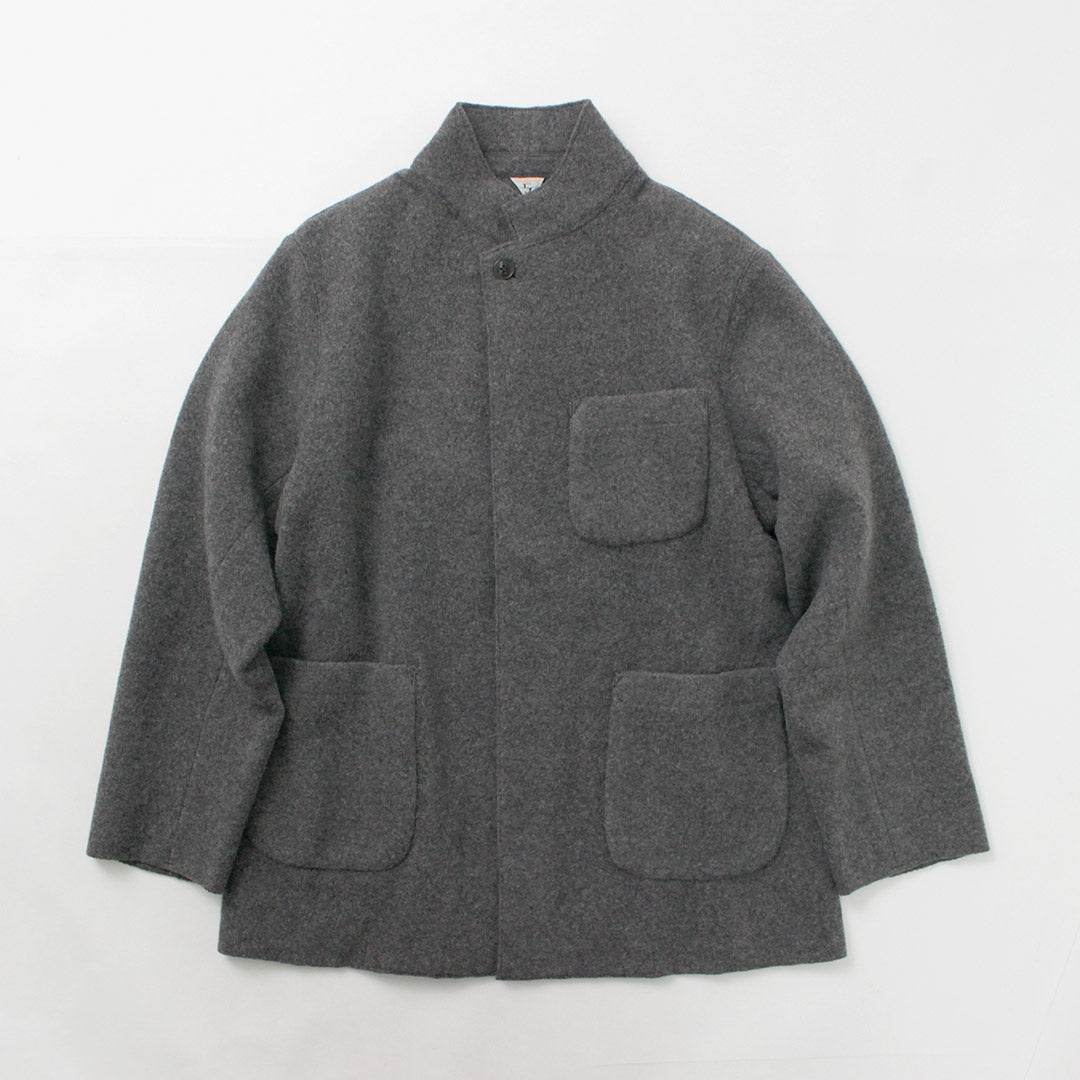 FILMELANGE / Hiet Melton Knit Jacket