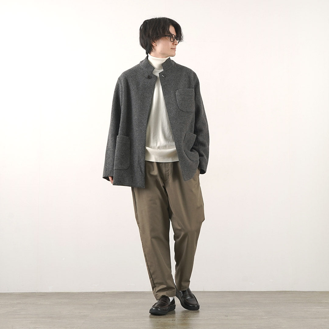 FILMELANGE / Hiet Melton Knit Jacket